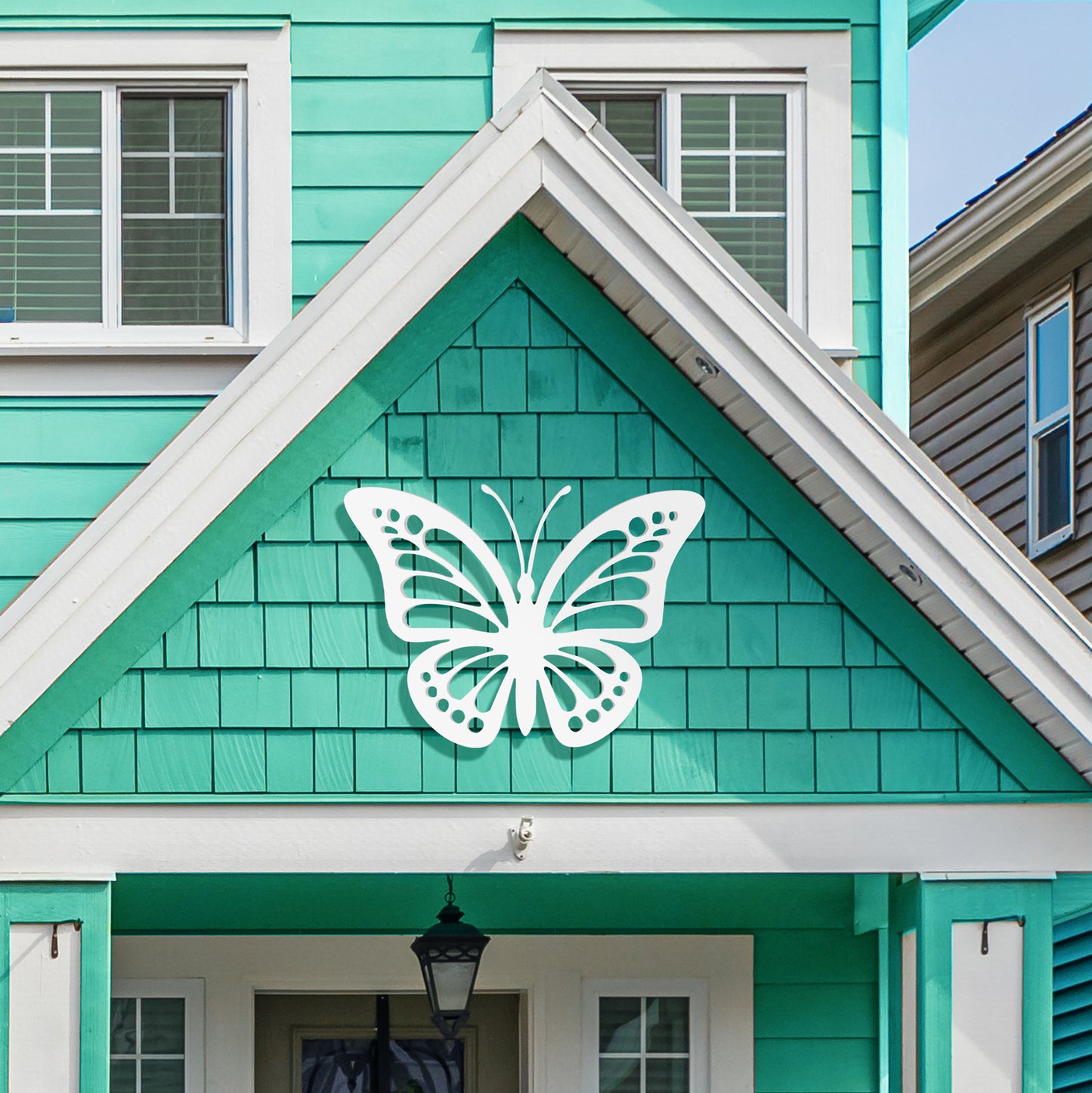 Outdoor Butterfly Wall Decor – PVC Butterfly Hanging Sculpture for Garden Yard, Patio, Shed, Fence, Balcony, Weatherproof Inside Outside Sign