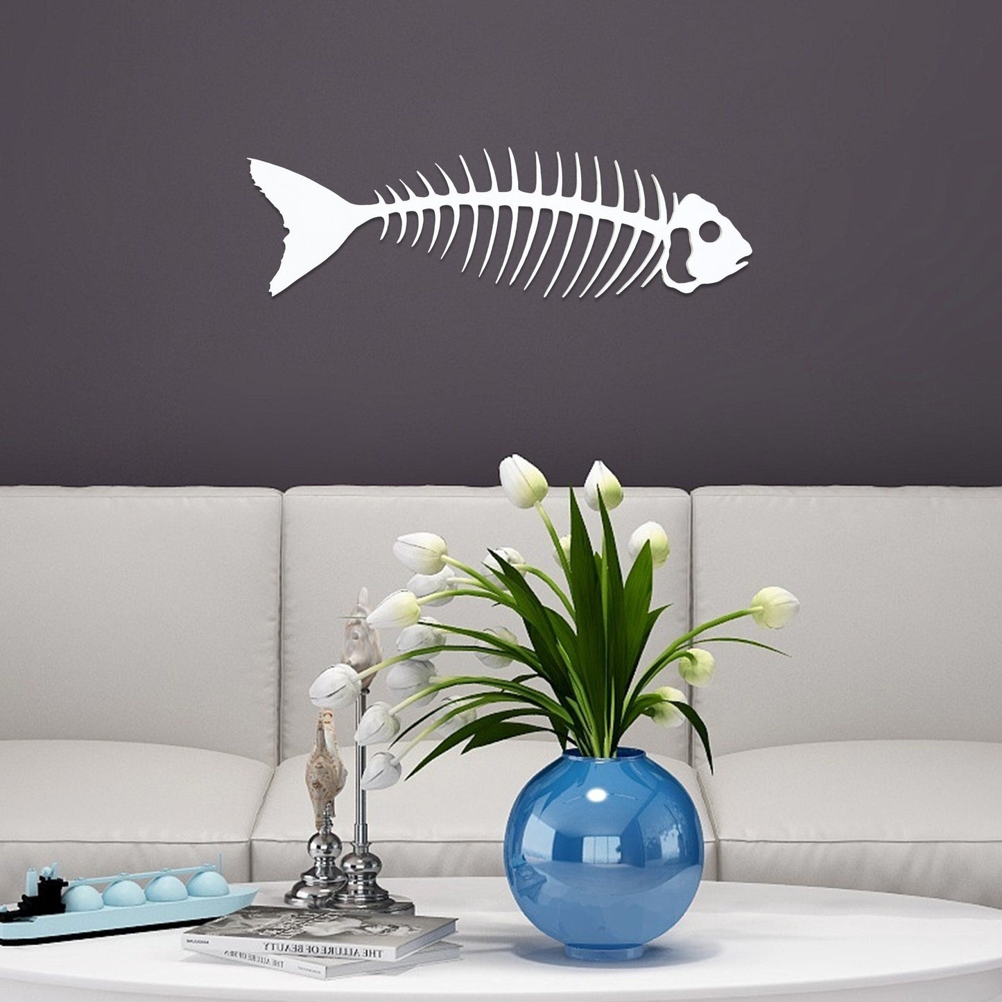 Bonefish Outside Sign Beach House, Indoor Outdoor PVC Sign, Unique Beach House Decoration, Fish Decor