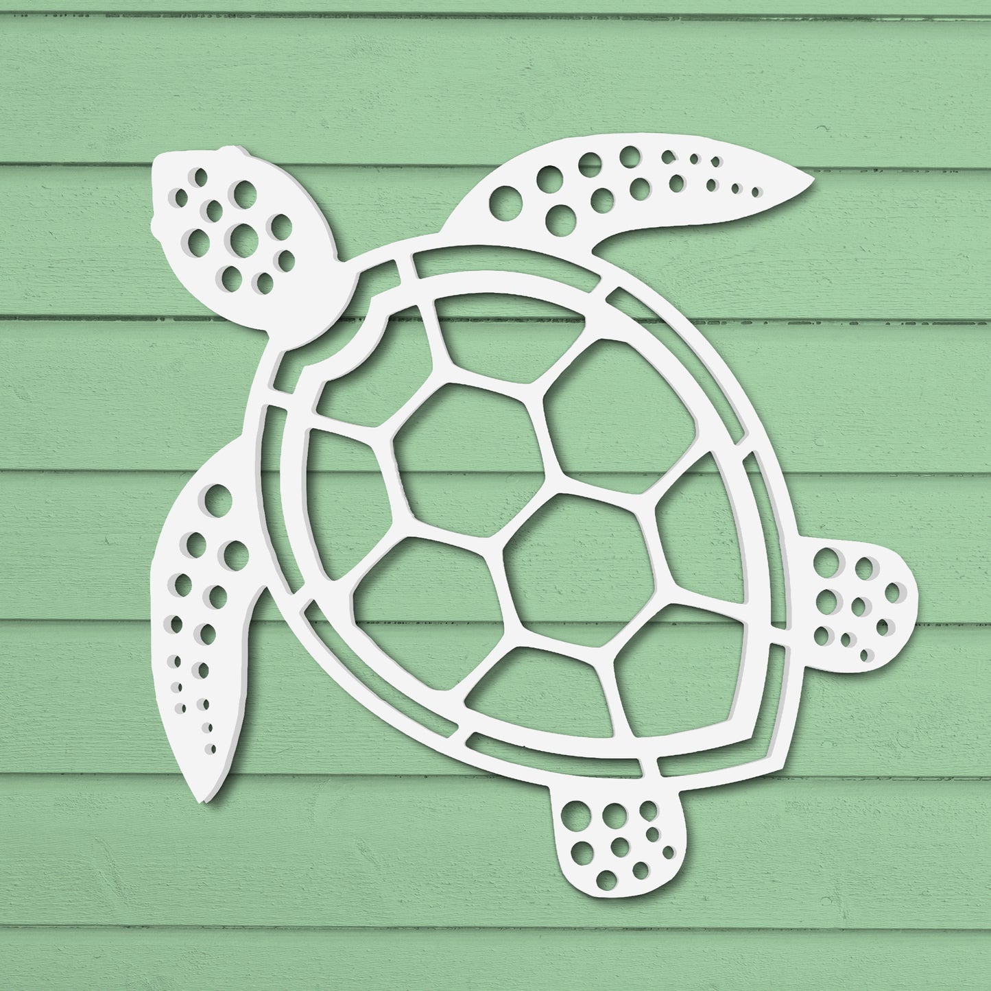 Outdoor Sea Turtle Sign, Weatherproof PVC, Coastal Home Decor, Exterior Wall Art, Beach House Nautical Sign and Decoration