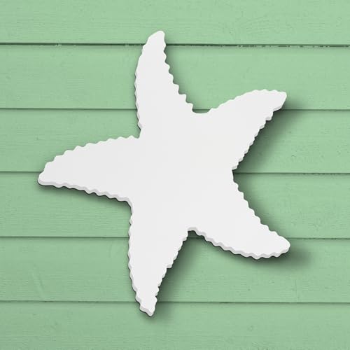 Outdoor Starfish Wall Decor, PVC Starfish Beach House Decoration, Weatherproof Coastal Wall Art for Pool, Shed, Nautical Ocean-Themed Sign