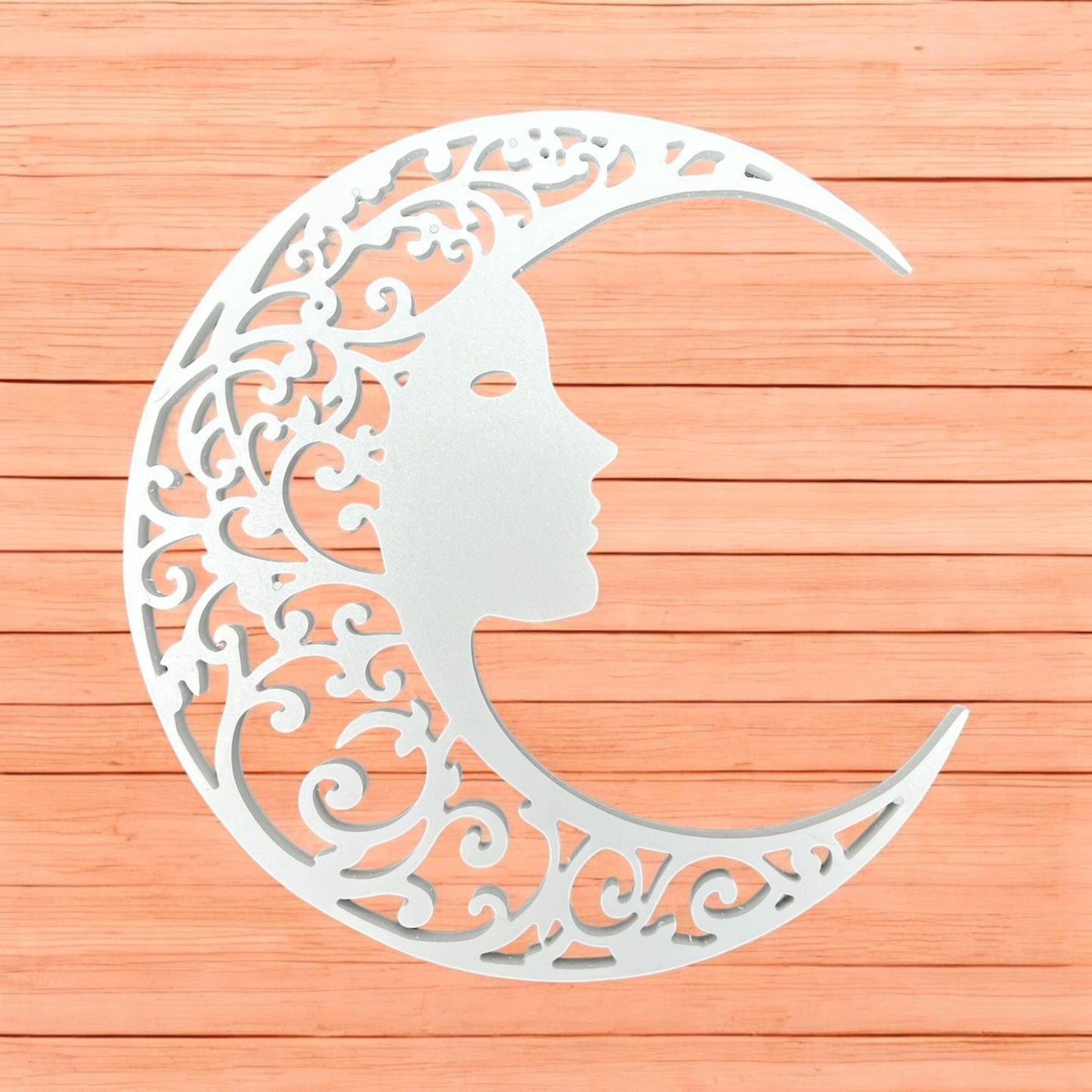 Celestial Moon Goddess PVC Wall Art, Outdoor Boho Decor, Hippie Moon Cutout