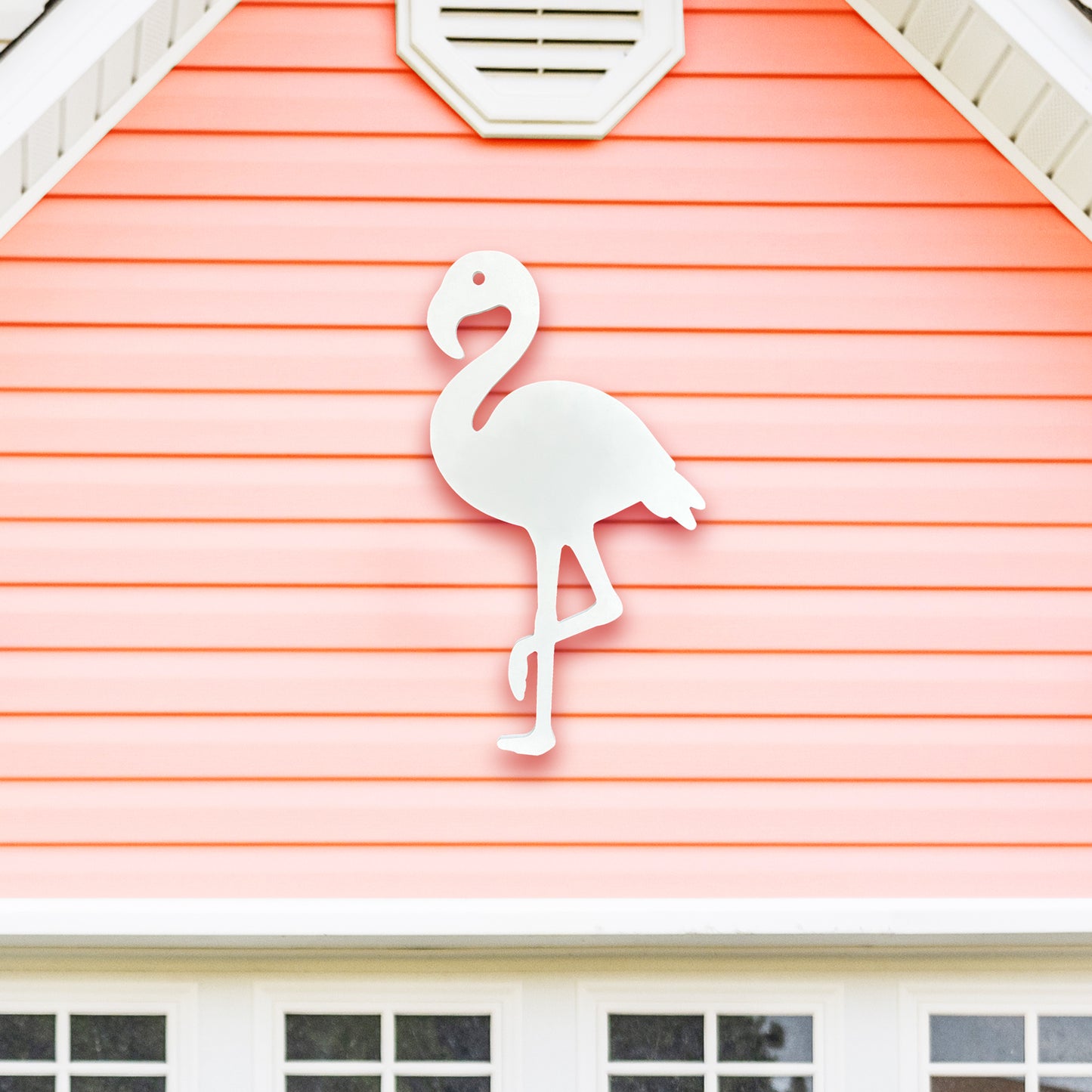 Outdoor Flamingo Wall Art, PVC Flamingo Decor, Flamingo Wall Hanging Sign
