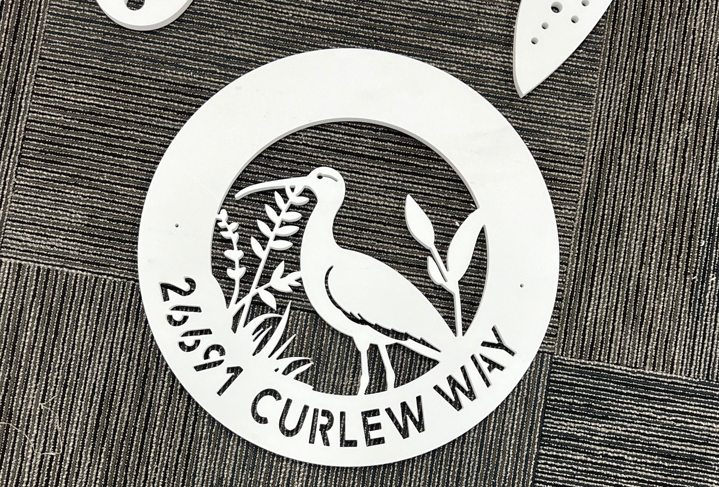 Personalized Address Sign, Heron Egret Bird Address Sign