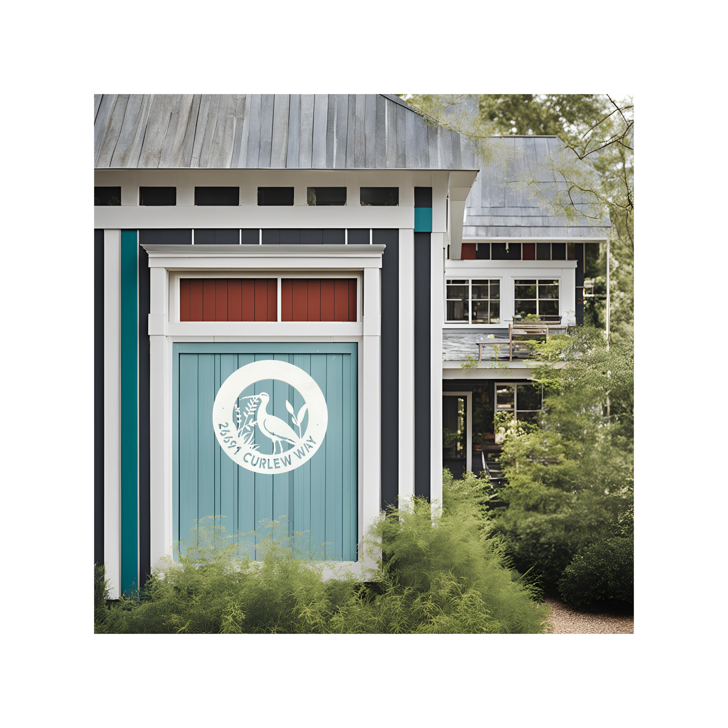 Personalized Address Sign, Heron Egret Bird Address Sign