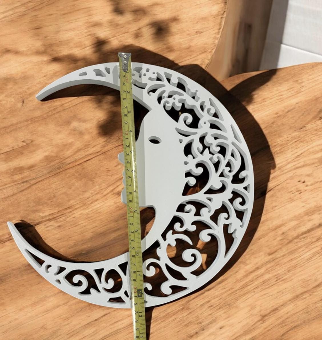 Celestial Moon Goddess PVC Wall Art, Outdoor Boho Decor, Hippie Moon Cutout