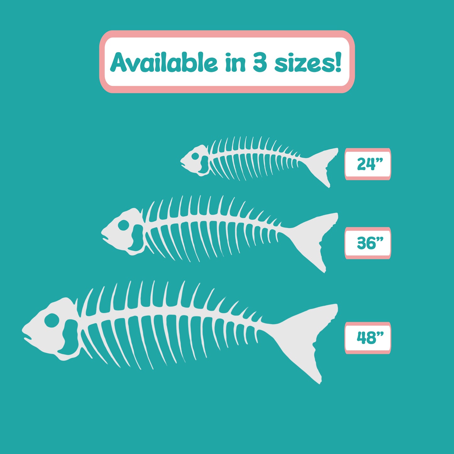 Outdoor Bonefish Wall Art – PVC Nautical Fish Decoration for Coastal Beach House, Pool Area, Fence and Shed