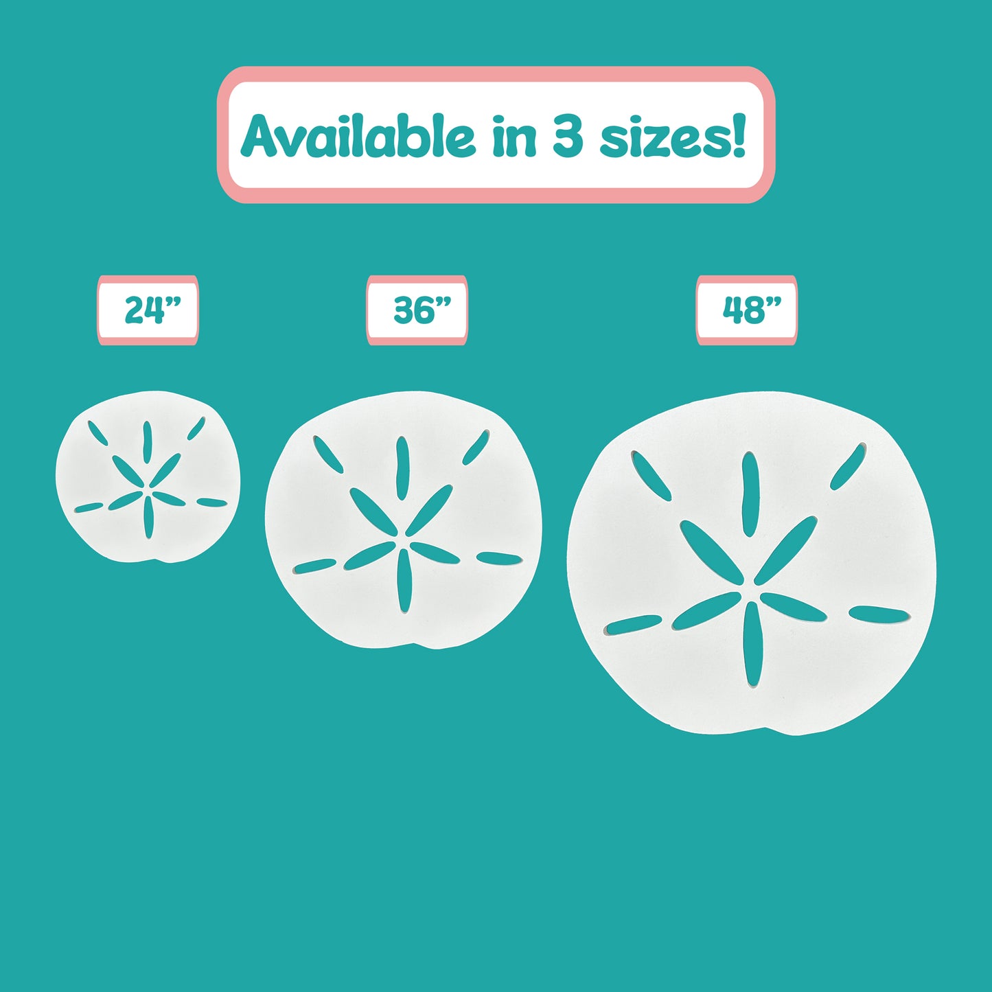 Outdoor Sand Dollar Wall Decor – Coastal Sign for Beach House – PVC Sand Dollar for Indoor Outdoor Use – Ocean Wall Art