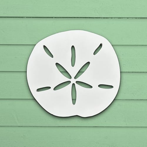 Outdoor Sand Dollar Wall Decor – Coastal Sign for Beach House – PVC Sand Dollar for Indoor Outdoor Use – Ocean Wall Art