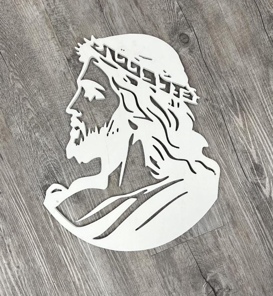Christian Gift - Jesus Christ PVC Outdoor Sign, CNC Routed Religious Decor, Inspirational Faith Sign