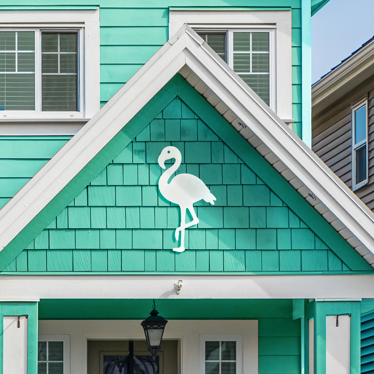 Outdoor Flamingo Wall Art, PVC Flamingo Decor, Flamingo Wall Hanging Sign