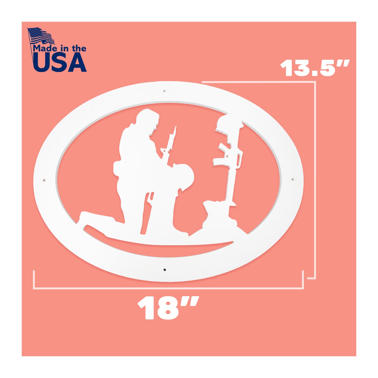 Military Honor Wall Sign – Fallen Soldier Tribute PVC Decor, Outdoor Safe Veteran Memorial Gift, Patriotic Wall Art
