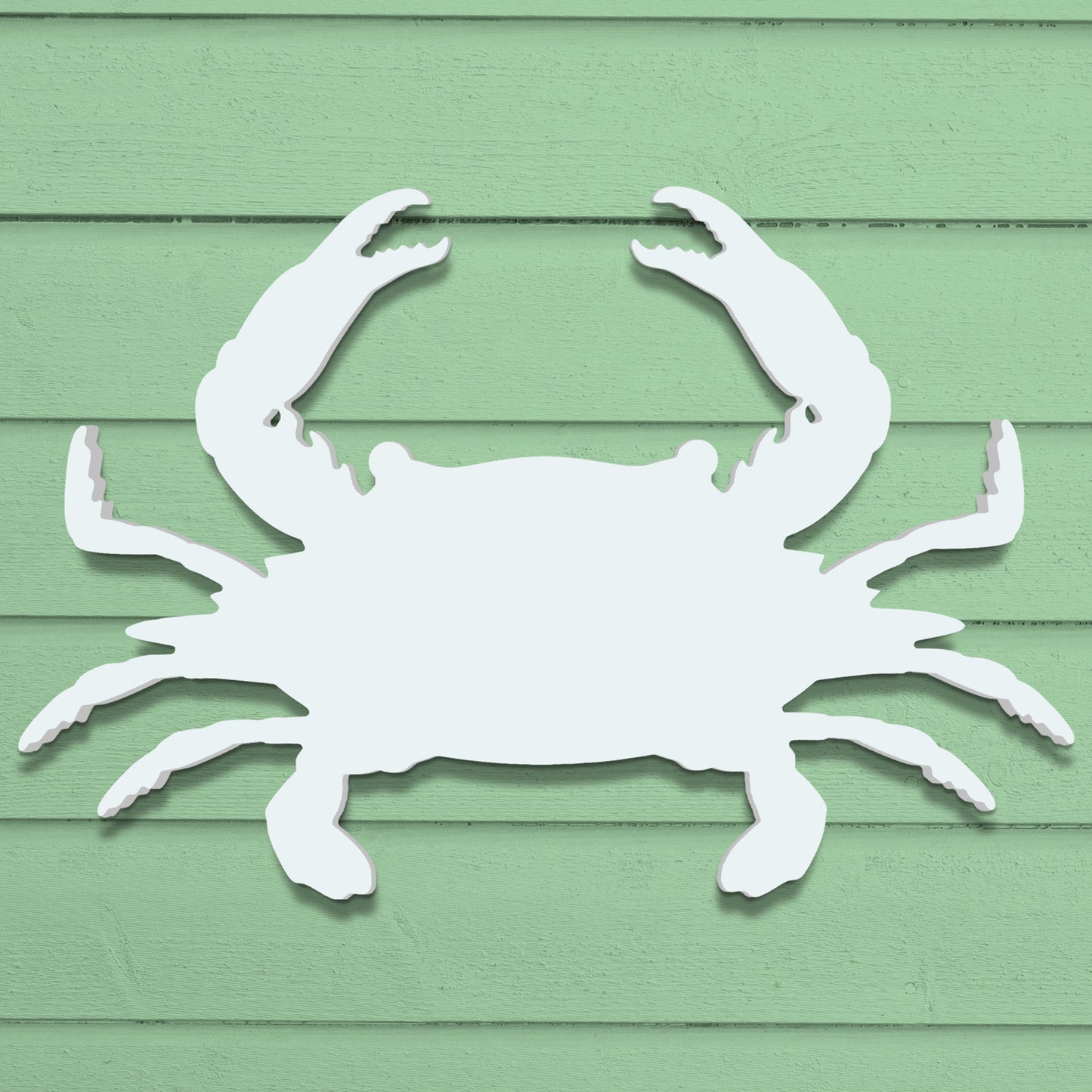 Outdoor Crab Sign, Crab Decoration and Wall Art, PVC Weather Resistant Crab Decor for Yard, House or Patio, Beach House Decoration