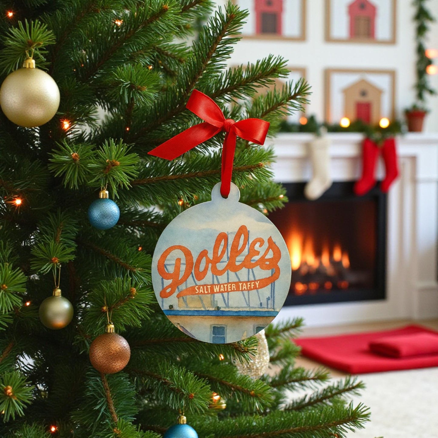 Dolles Rehoboth Beach Christmas Ornament: Delaware Coastal Keepsake