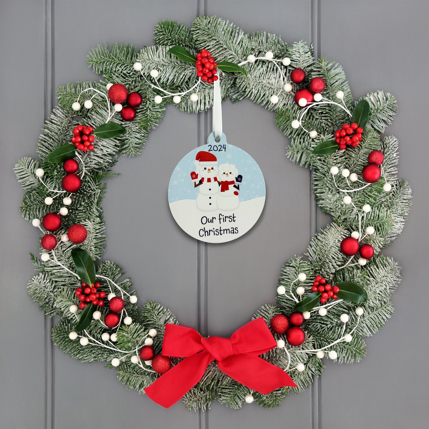 Our First Christmas 2024 Snowman Christmas Ornament