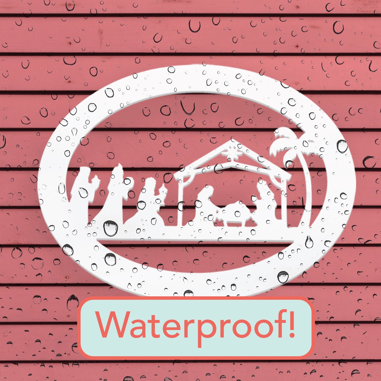 Nativity Weather Resistant Sign