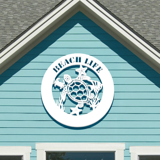 Turtle and Sea Creature Sign