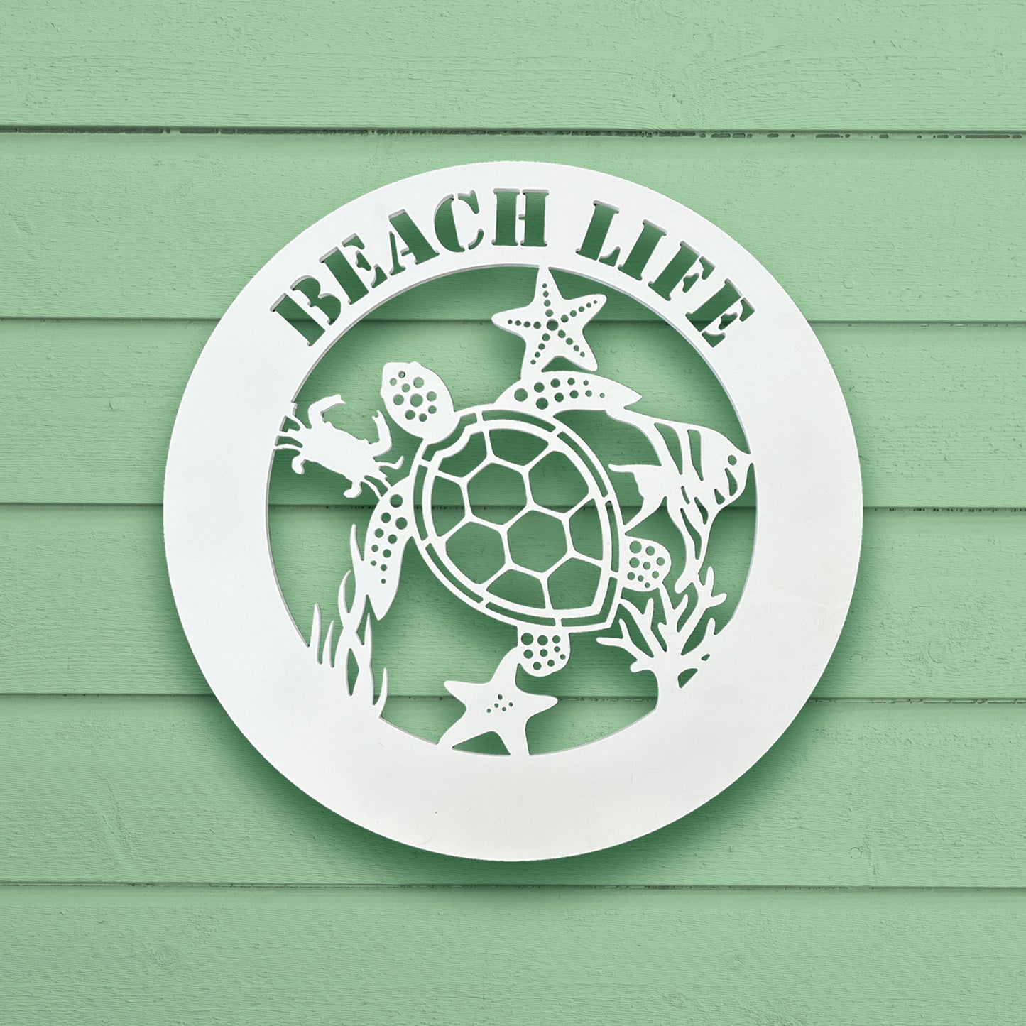 Turtle and Sea Creature Sign
