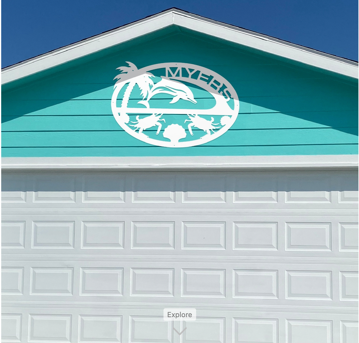 Personalized Beach House Outside House Sign