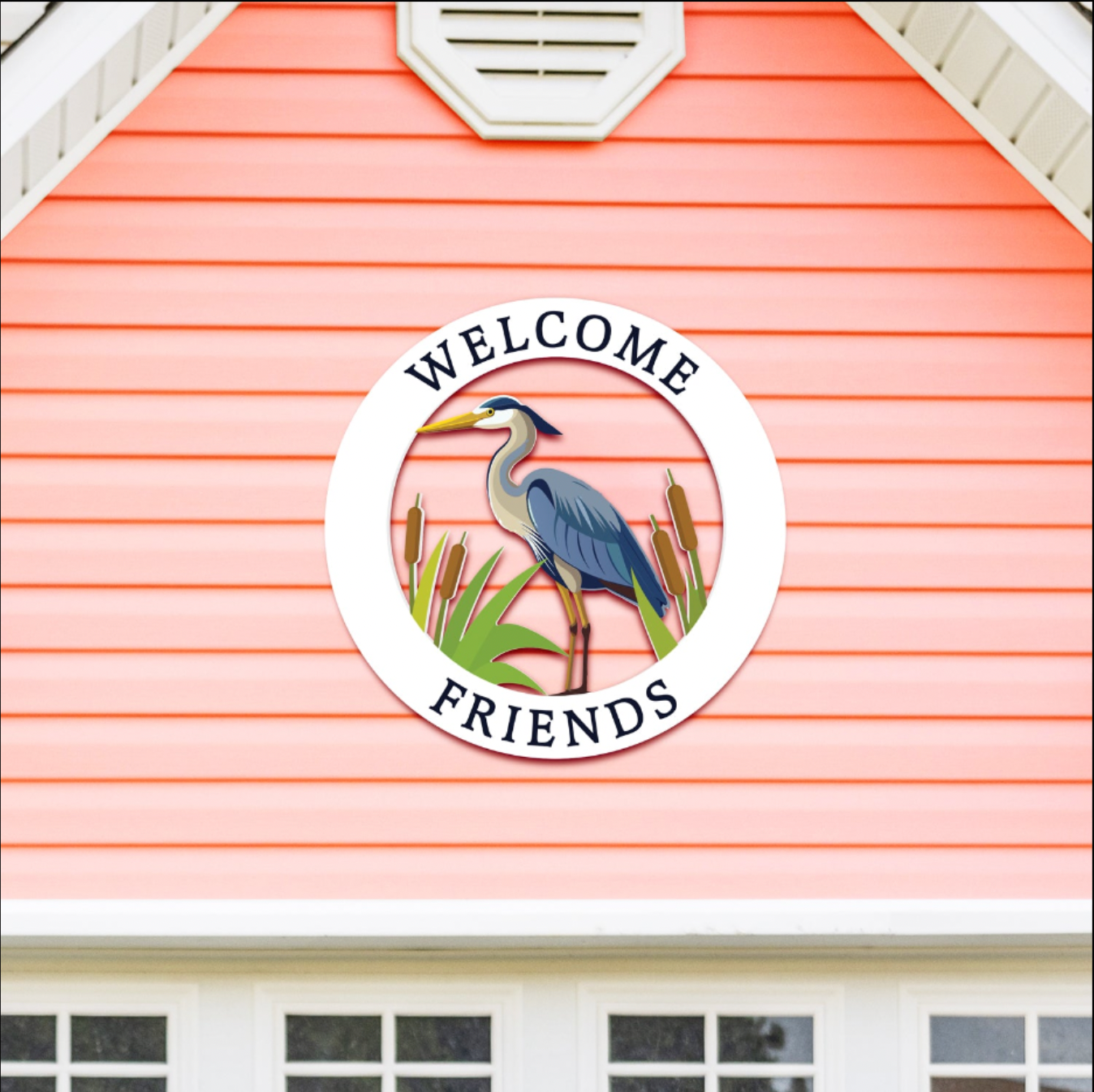 Heron Egret Sign - Outdoors