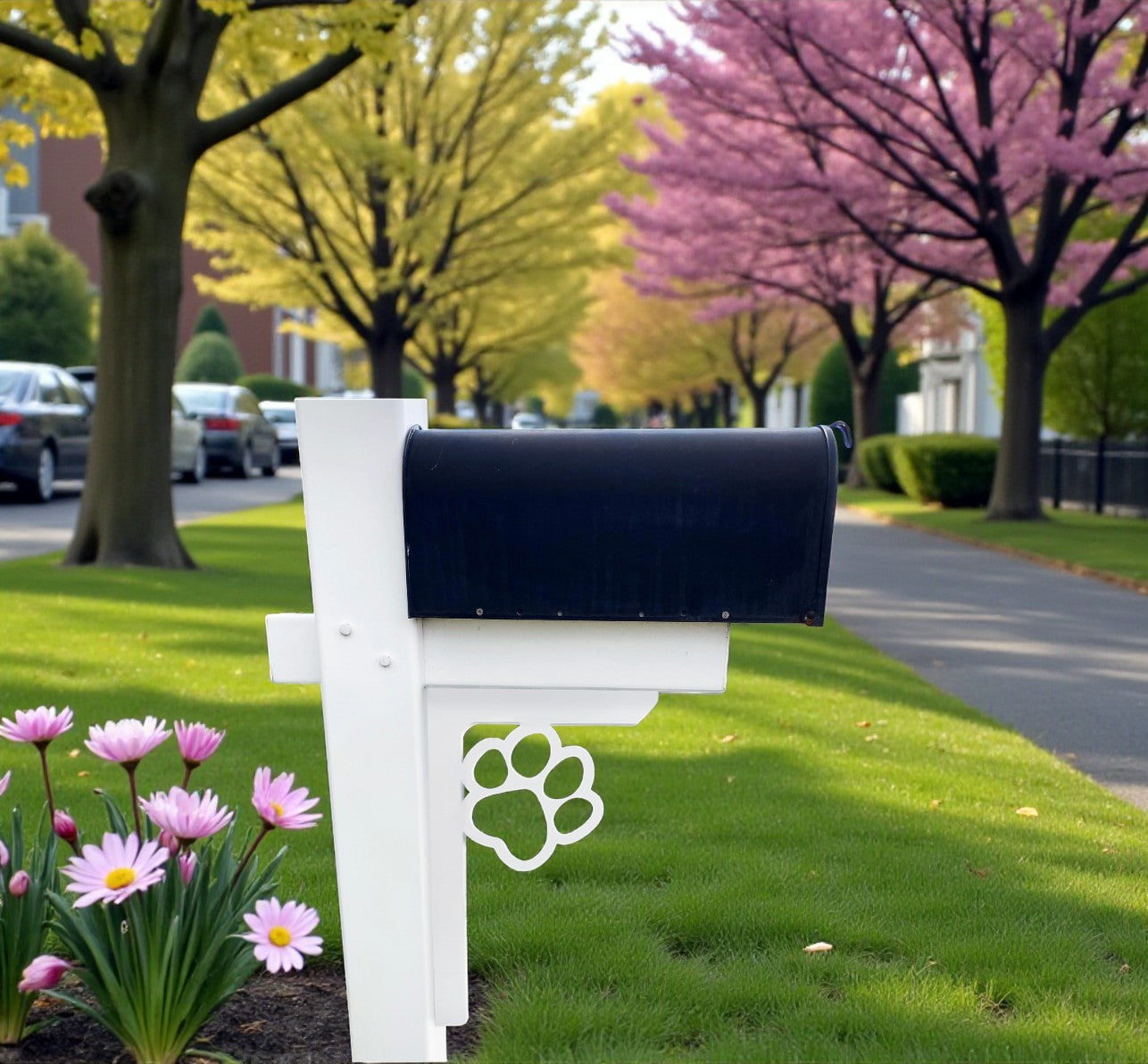 Paw Print Mailbox Decoration Bracket