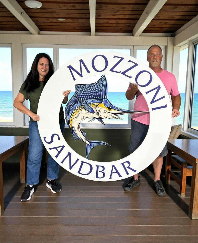 Marlin PVC Outdoor Sign – Oversized