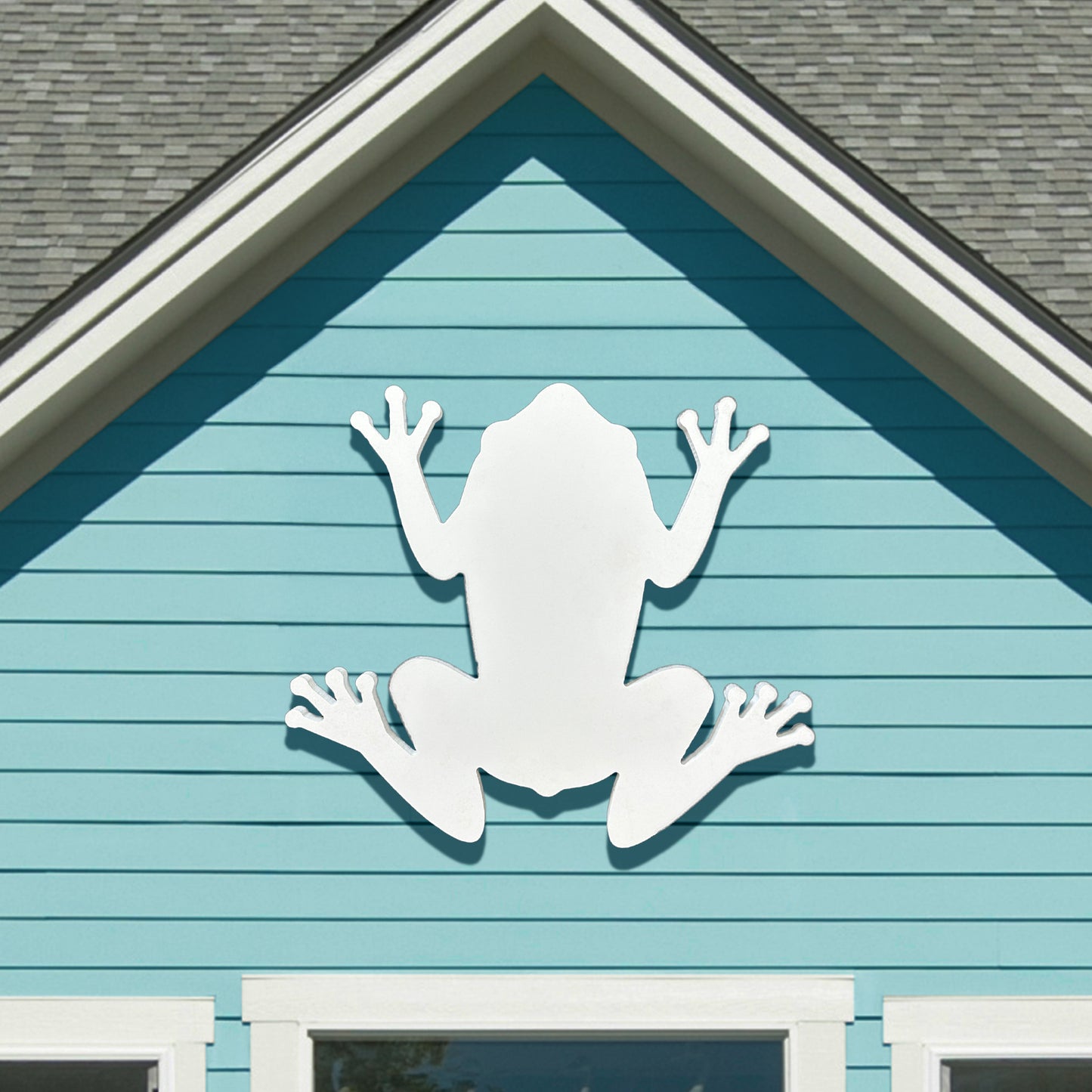 Outdoor Frog Sign for Beach House, Patio, Shed, Garage, Frog Wall Decor, Weatherproof PVC for Coastal Beach Home Decoration, 2 Foot