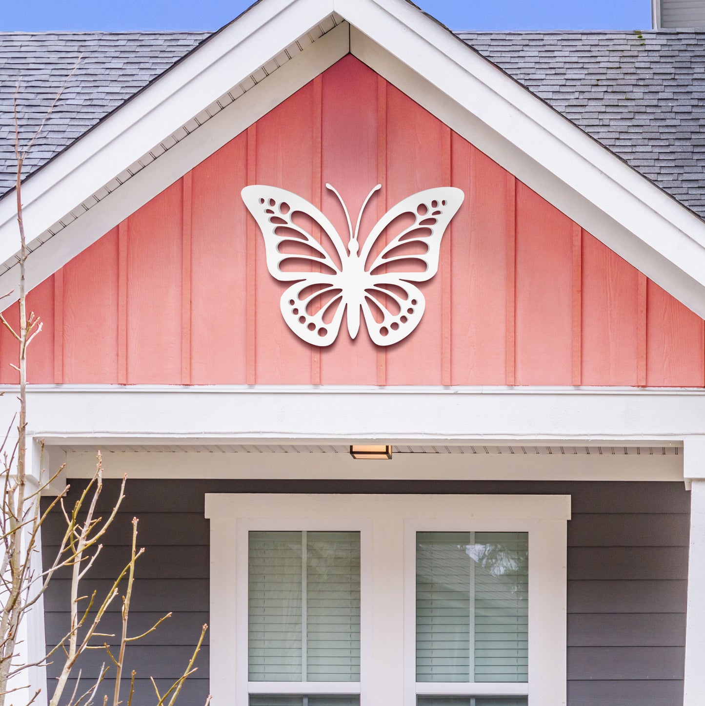 Outdoor Butterfly Wall Decor – PVC Butterfly Hanging Sculpture for Garden Yard, Patio, Shed, Fence, Balcony, Weatherproof Inside Outside Sign