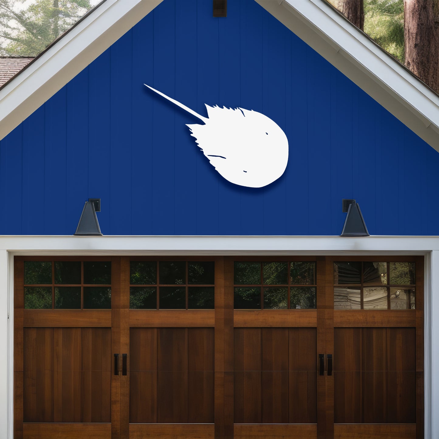 Outdoor Horseshoe Crab Sign – PVC Beach House Decoration – Coastal Nautical Decor for Exterior or Interior – Weatherproof Horseshoe Crab Wall Art