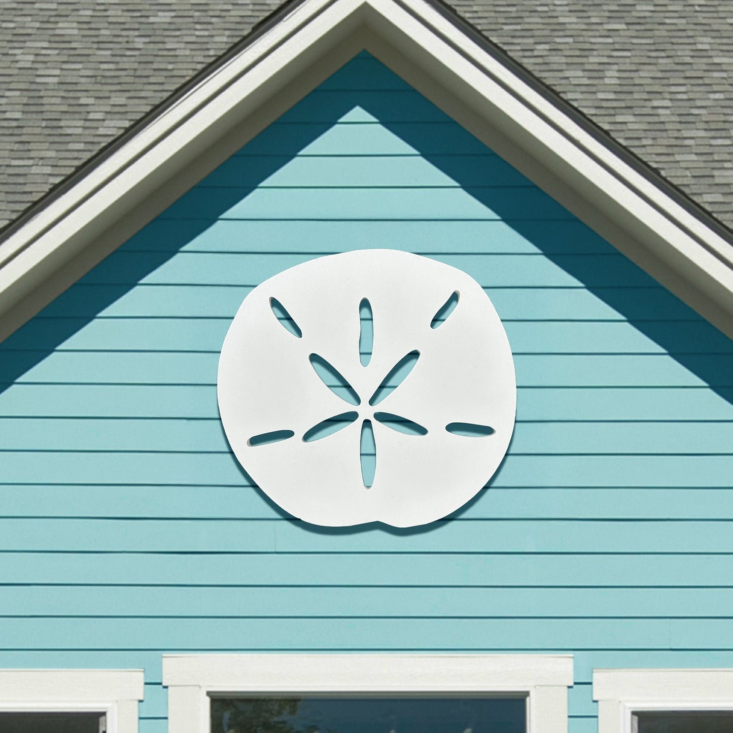 Outdoor Sand Dollar Wall Decor, Coastal Sign for Beach House, PVC Sand Dollar