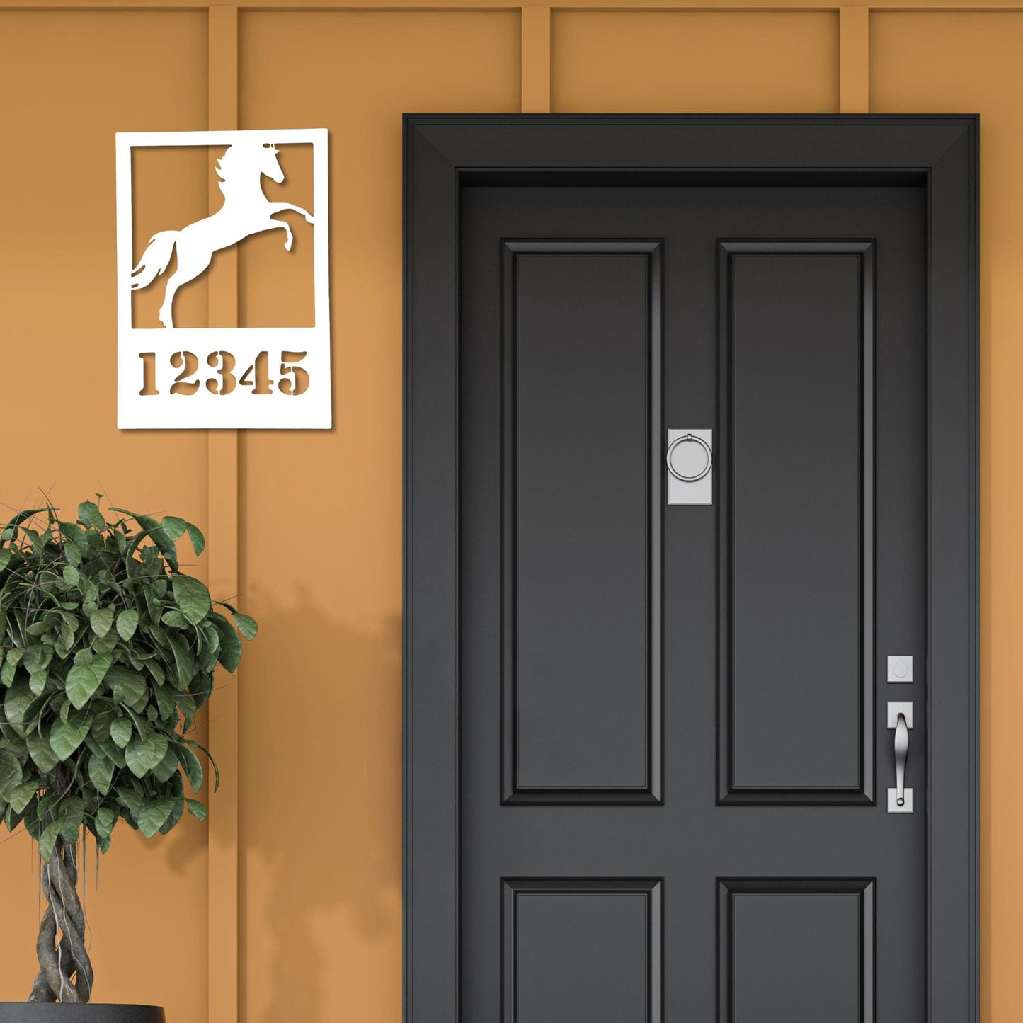 Custom Horse Address Sign: Weatherproof Farmhouse Decor