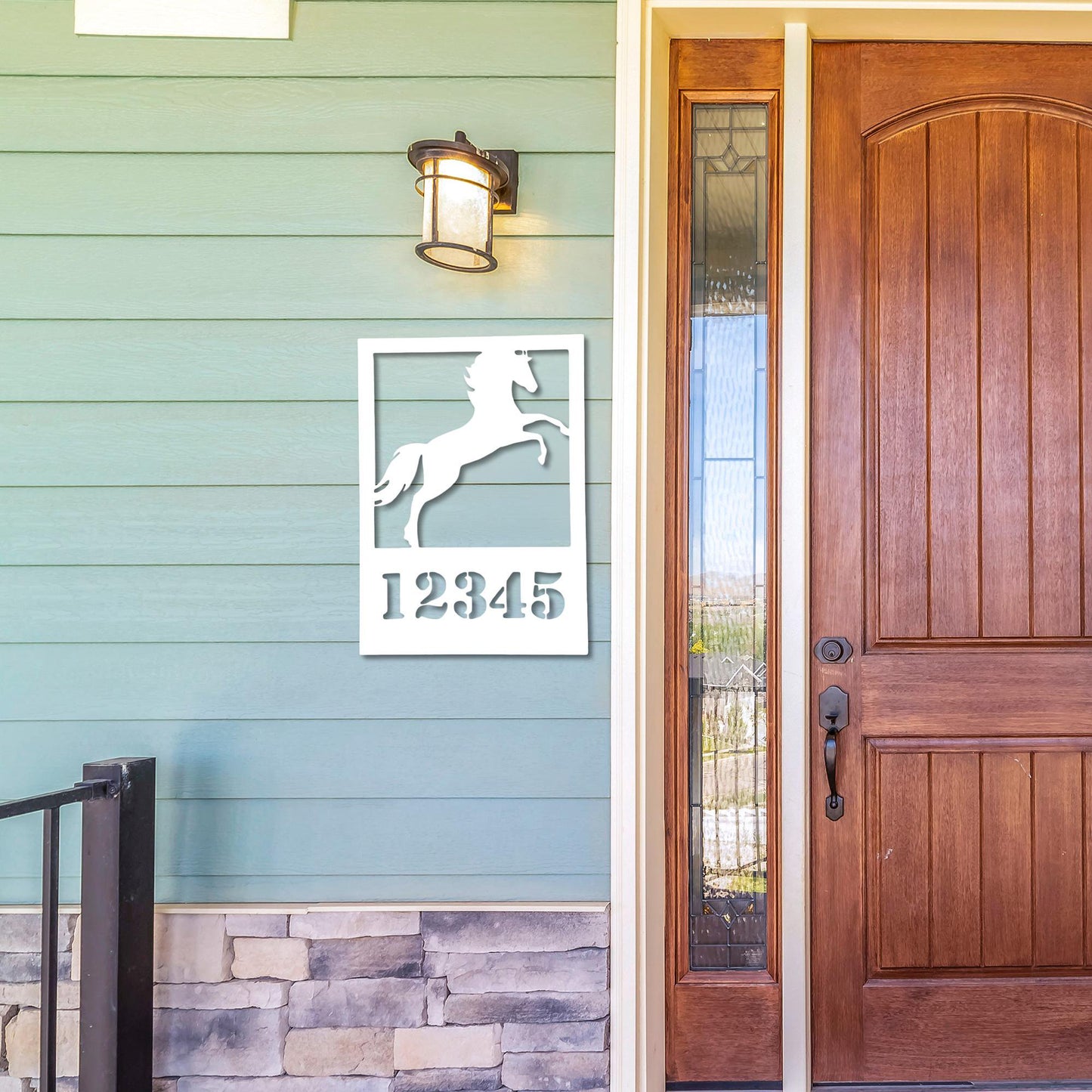 Custom Horse Address Sign: Weatherproof Farmhouse Decor