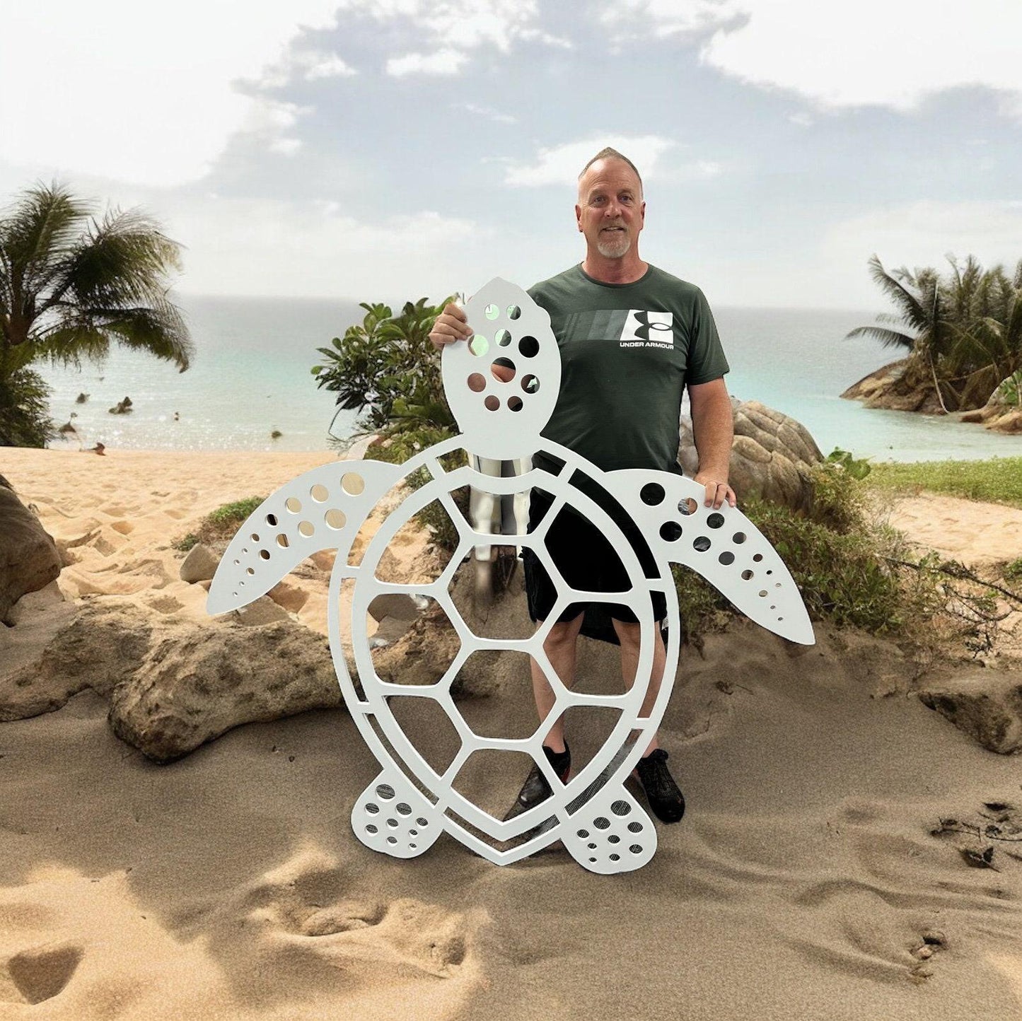 Sea Turtle Outdoor Wall Art,PVC