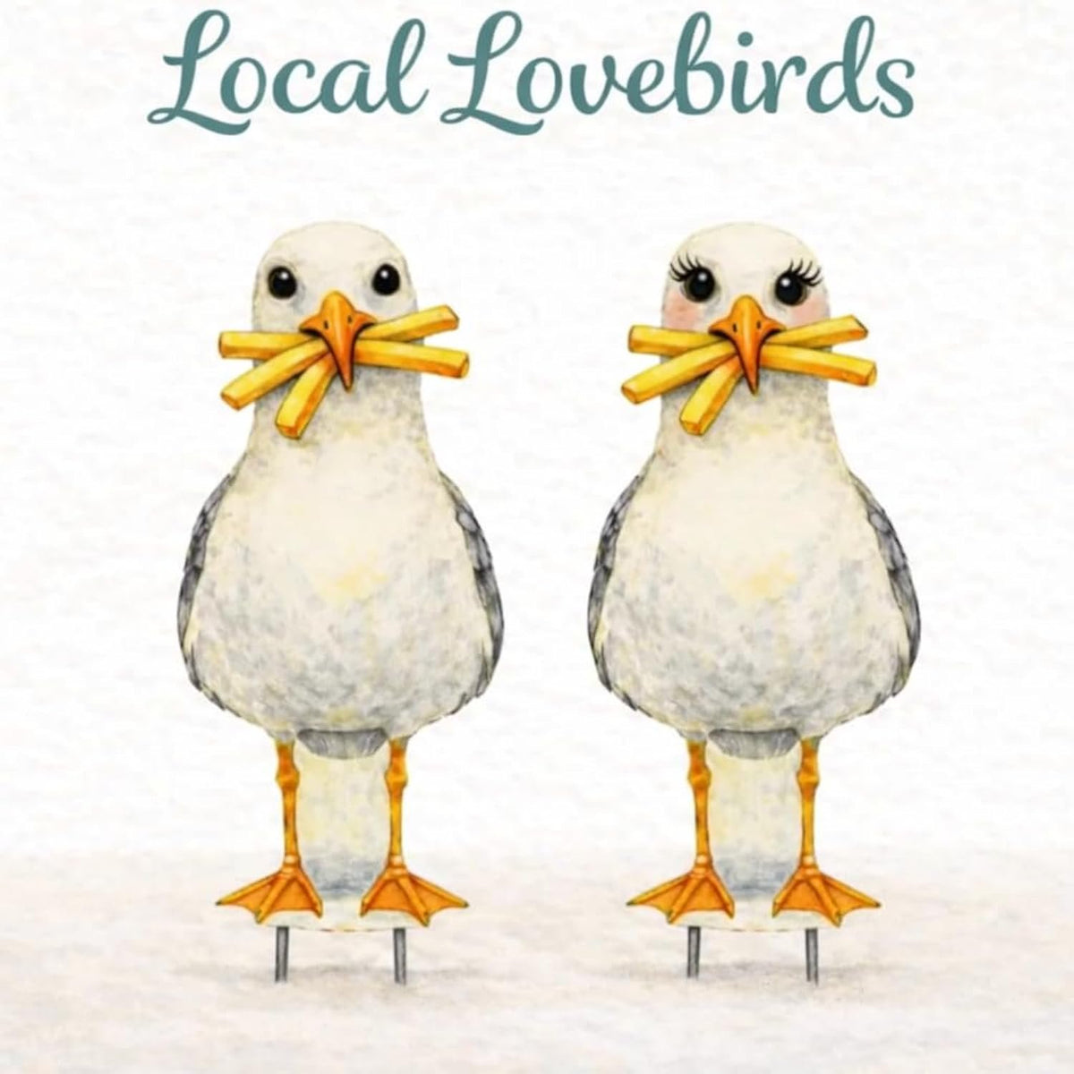 Sully and Sally Seagulls - the Local Lovebirds Yard and Garden Signs, Weather Resistant