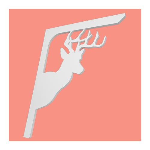 Deer Mailbox Bracket: Weather Resistant PVC, Rustic Country Decor