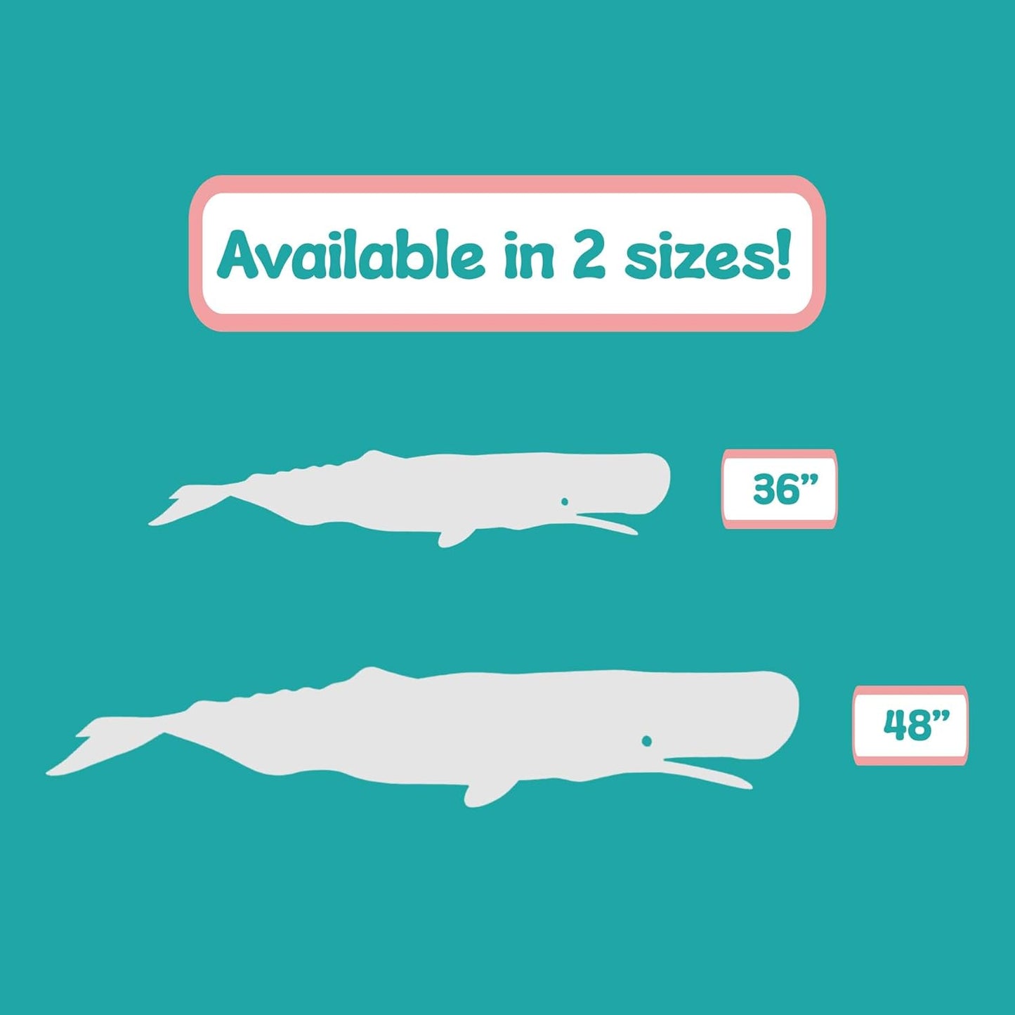 JennyGems Outdoor Whale Wall Art  Nautical Beach House Decoration  PVC Whale Sign for Coastal Cottage, Shed, Patio  Weatherproof Ocean-Inspired Wall Hanging, 3 Foot