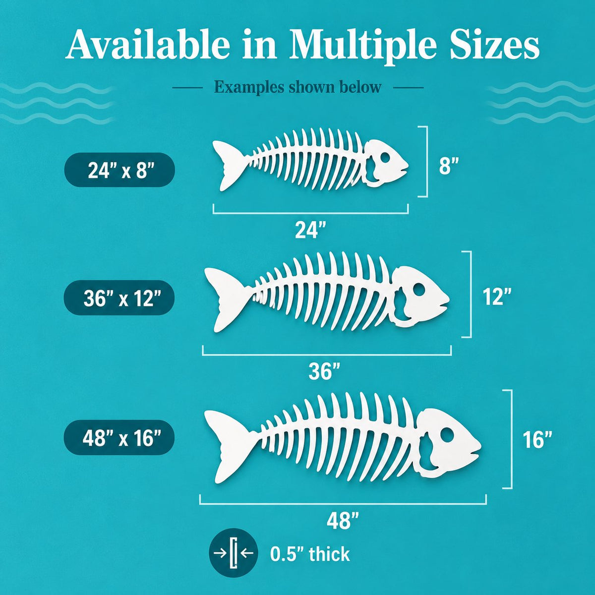 Bonefish Wall Art – Outdoor Weatherproof PVC Nautical Decor