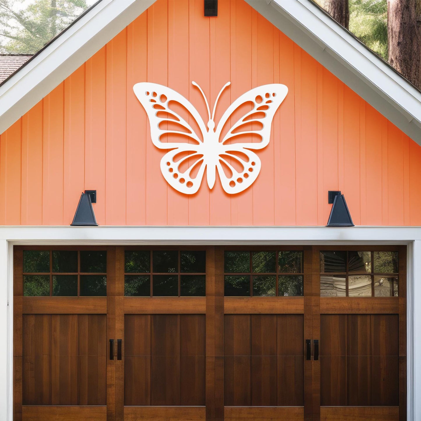 Butterfly Wall Art: Outdoor PVC Sign, Garden Decor