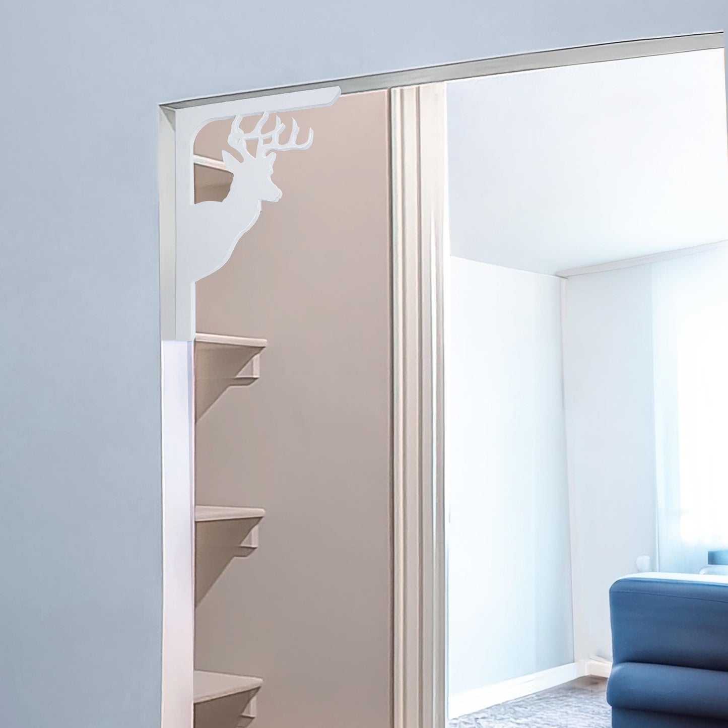 Deer Mailbox Bracket: Weather Resistant PVC, Rustic Country Decor