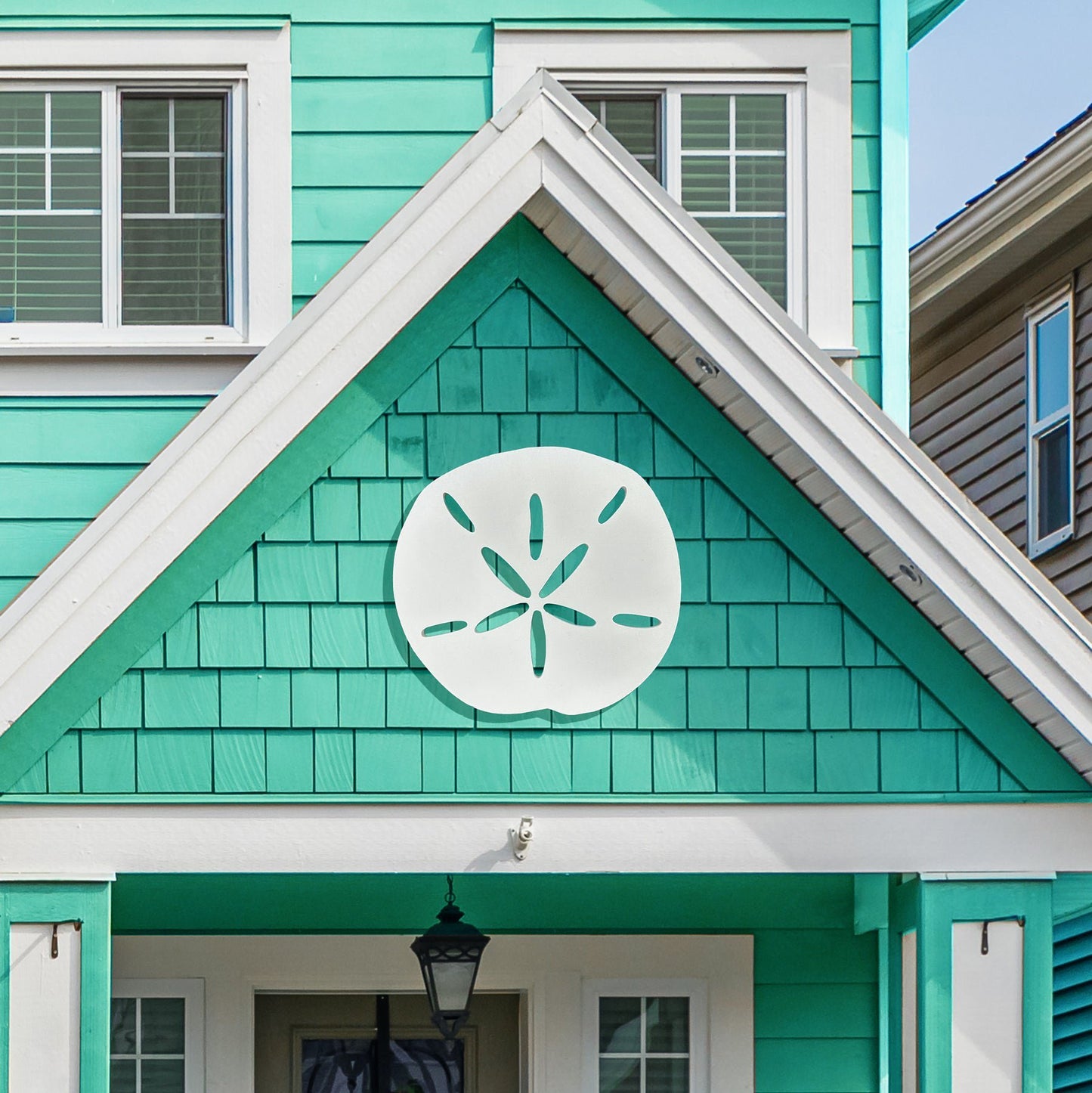Outdoor Sand Dollar Wall Decor, Coastal Sign for Beach House, PVC Sand Dollar