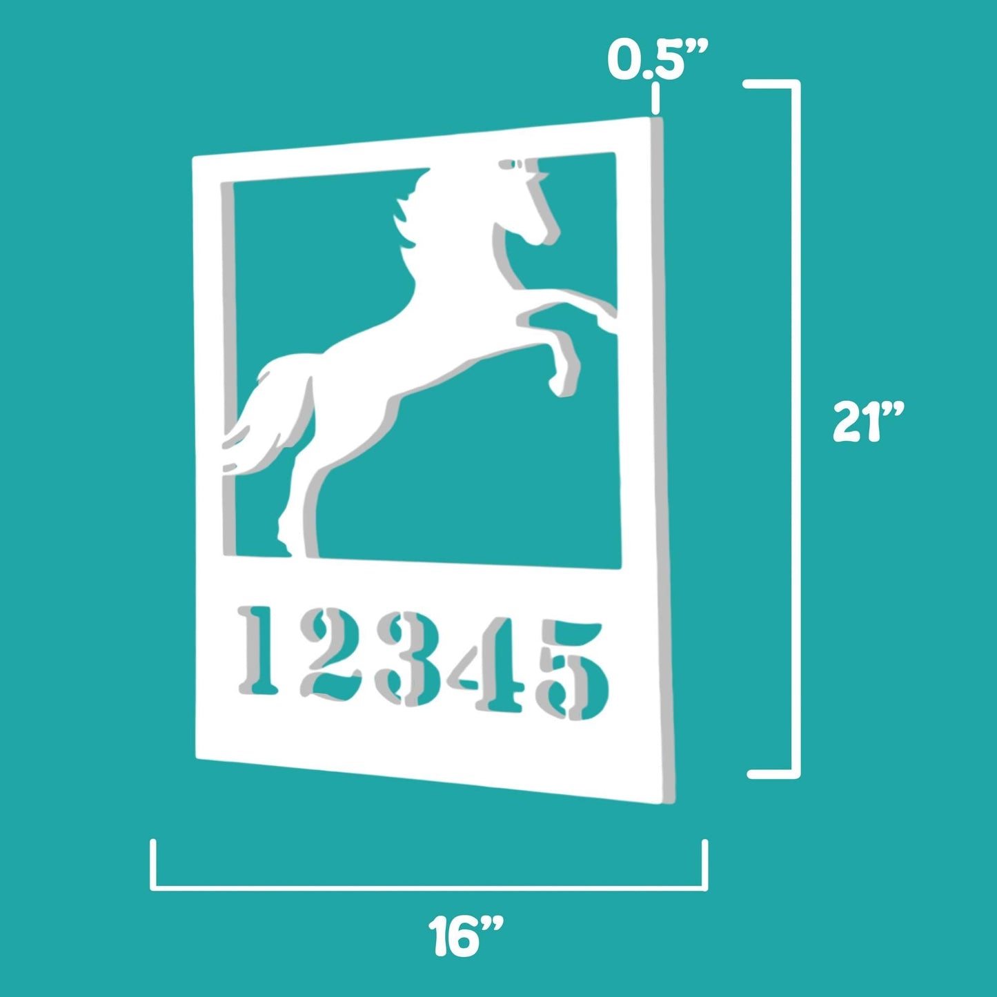 Custom Horse Address Sign: Weatherproof Farmhouse Decor