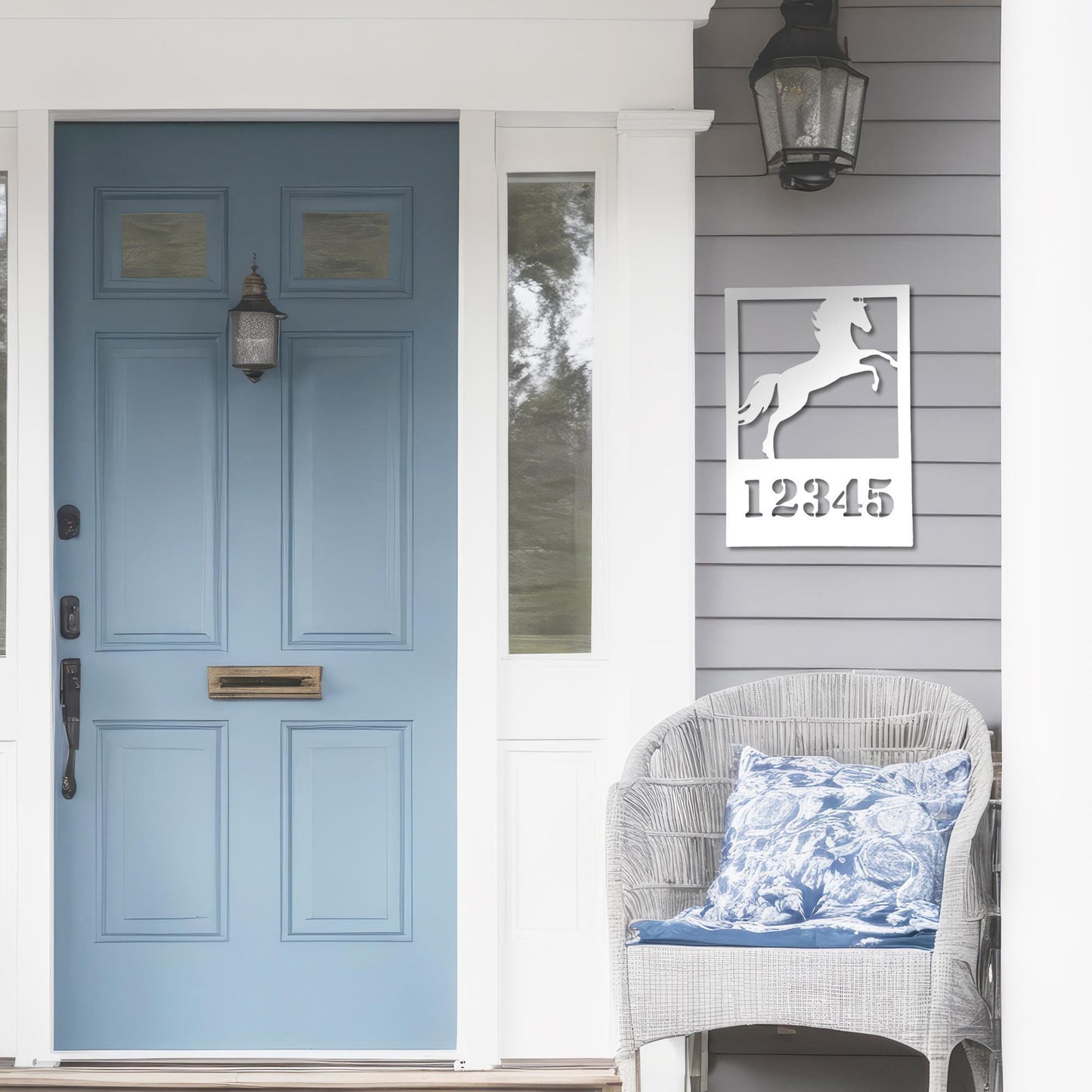 Custom Horse Address Sign: Weatherproof Farmhouse Decor