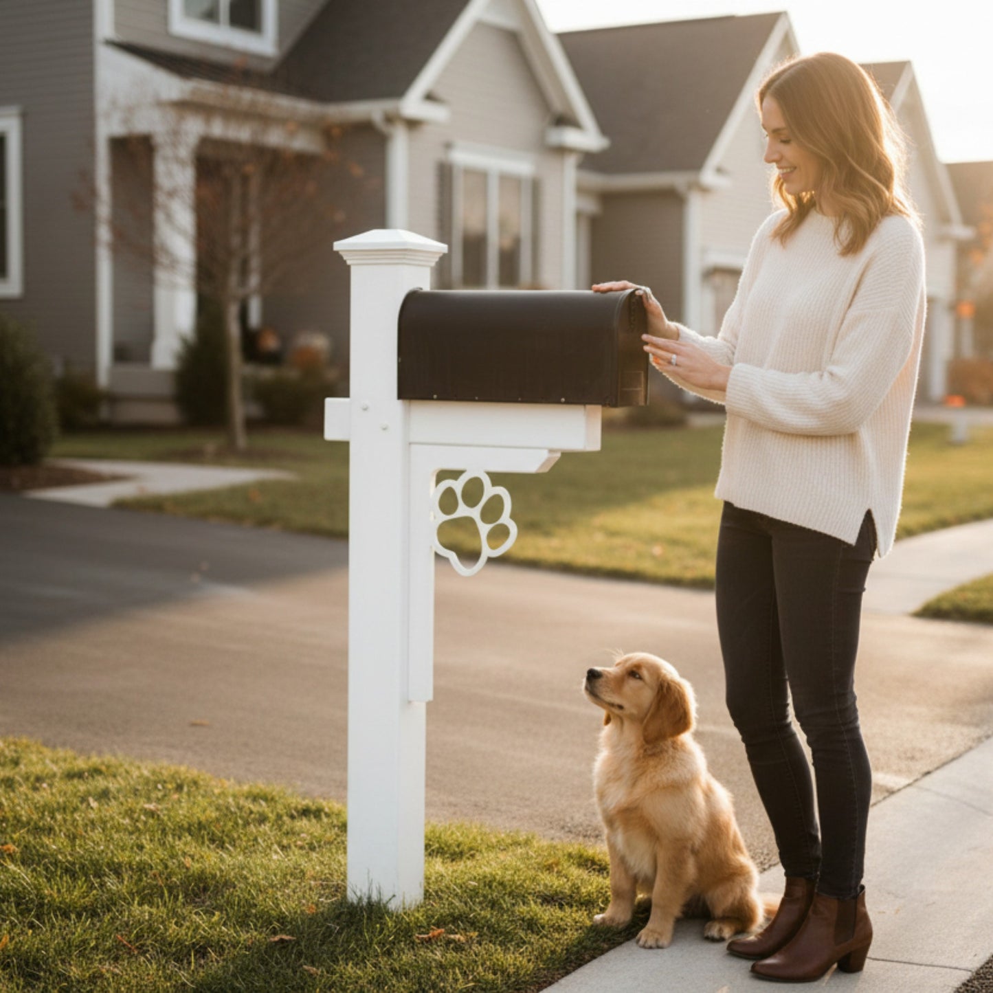 Paw Print Mailbox Decoration Bracket