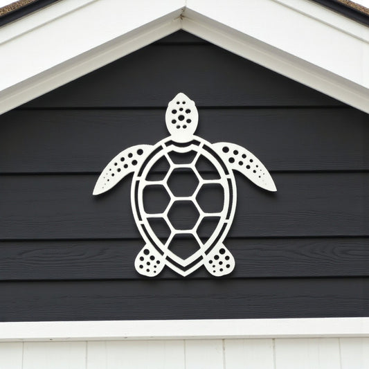 Outdoor Sea Turtle Sign, Weatherproof PVC, Coastal Home Decor, Exterior Wall Art, Beach House Nautical Sign and Decoration